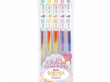 Sarasa Clip - Marble - Set de 5