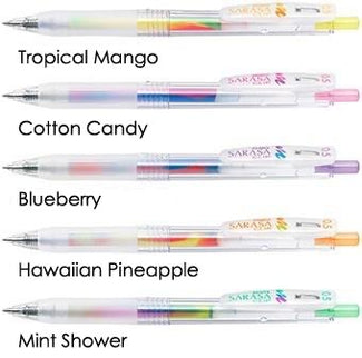 Sarasa Clip - Marble - Set de 5