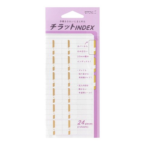 Index Labels - Dorado con Numeros - ColorSwatch