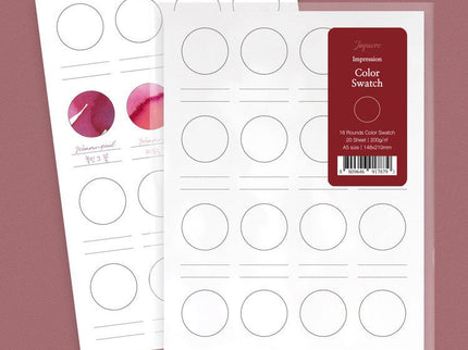 Ink Swatch - Impression Paper A5 - Círculos - ColorSwatch