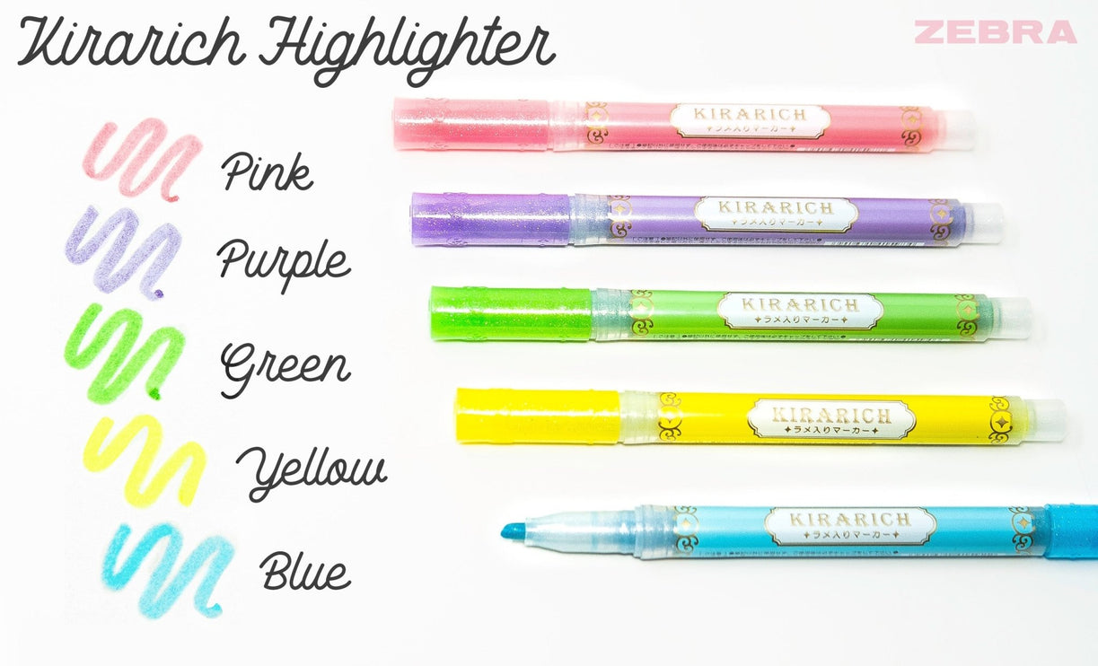 Kirarich - Resaltadores con Brillantina - (Unidad) - ColorSwatch