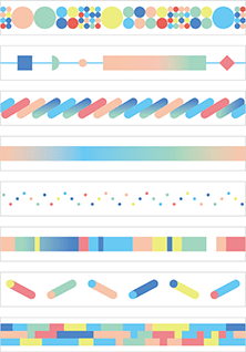 Kitta - Washi Strips - Color bar - ColorSwatch