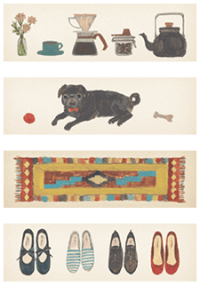 Kitta - Washi Strips - Life - ColorSwatch