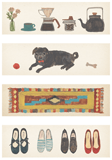 Kitta - Washi Strips - Life - ColorSwatch