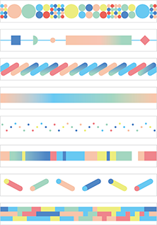 Kitta - Washi Strips - Color bar