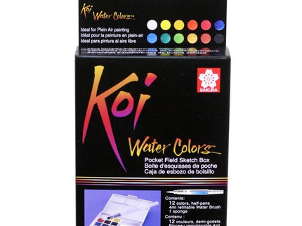Koi Acuarelas - Pocket Field Set 12 - Clásicos - ColorSwatch