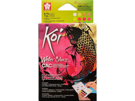 Koi Acuarelas - Pocket Field Set 12 - Perladas - ColorSwatch