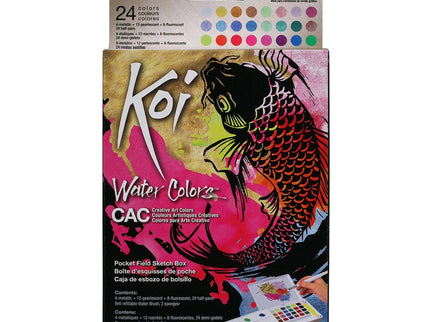 Koi Acuarelas - Pocket Field Set 24 - Perladas - ColorSwatch