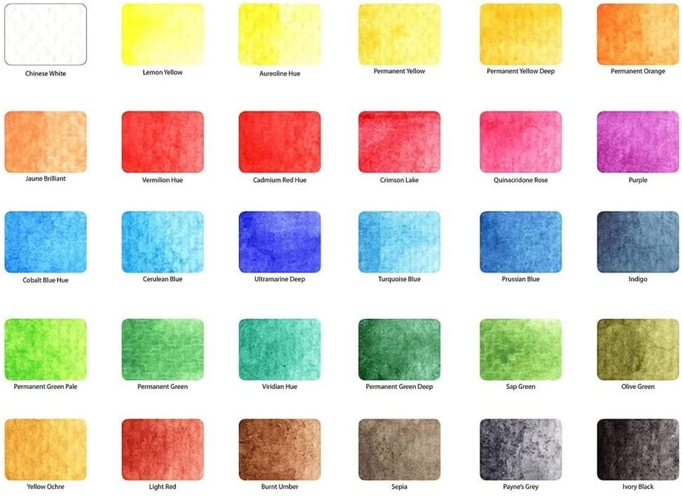 Koi Acuarelas - Pocket Field Set 30 - Clásicos - ColorSwatch