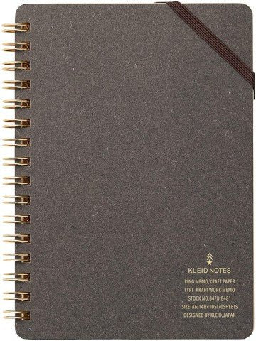 Kraft Notebook A6 - Charcoal - ColorSwatch