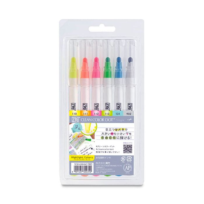 Clean Color Dot Single - Set 6 - Highlight Colors