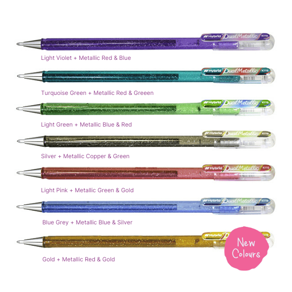 Lapiceros Hybrid Dual Metallic Glitter - (Unidad) - ColorSwatch