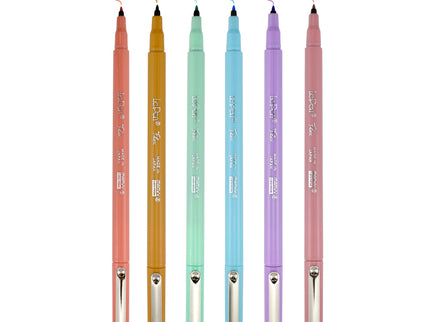 Le Pen Flex Brushpens - Set de 6 - Pastel - ColorSwatch