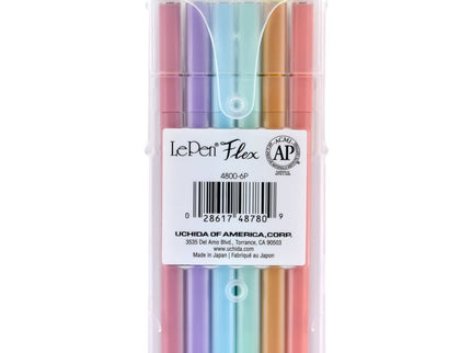Le Pen Flex Brushpens - Set de 6 - Pastel - ColorSwatch