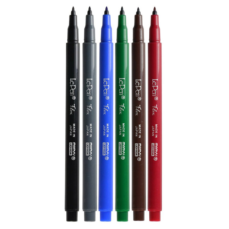 Le Pen Flex Brushpens - Set de 6 - Primary - ColorSwatch