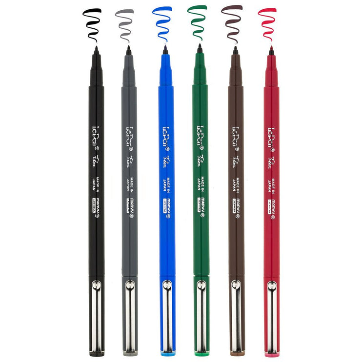 Le Pen Flex Brushpens - Set de 6 - Primary - ColorSwatch