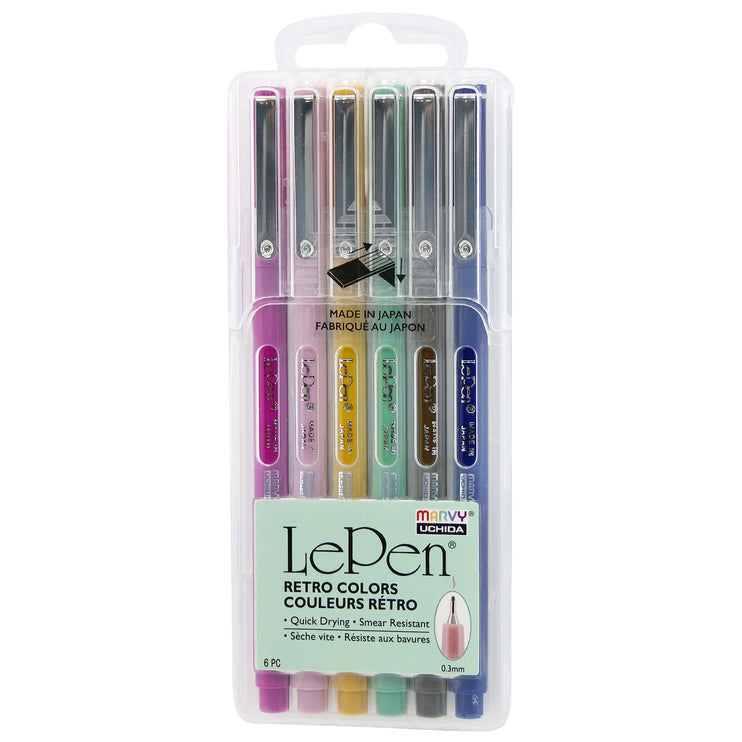 Le Pen - Set de 6 - Retro - ColorSwatch