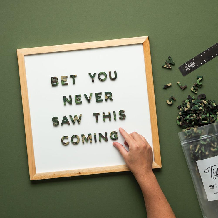 Letras Magnéticas - Camo Confetti - ColorSwatch
