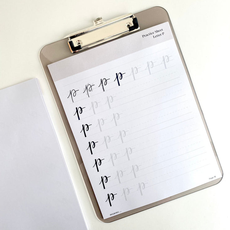 Lettering para Principiantes - Hojas Individuales con Tabla - ColorSwatch