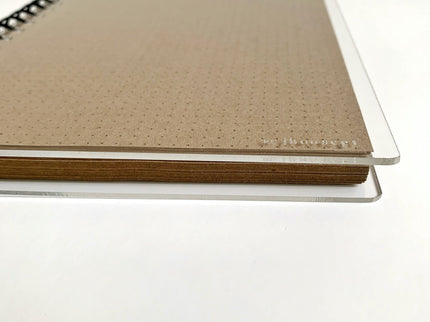 Libreta Acrílica - Papel Kraft - Puntos - ColorSwatch