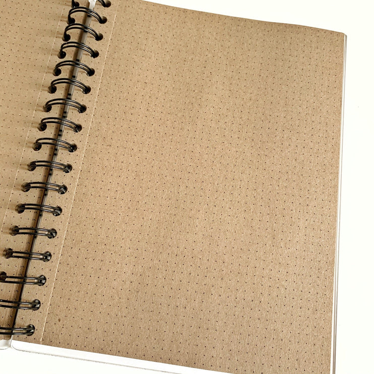 Libreta Acrílica - Papel Kraft - Puntos - ColorSwatch