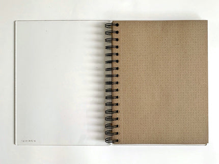 Libreta Acrílica - Papel Kraft - Puntos - ColorSwatch