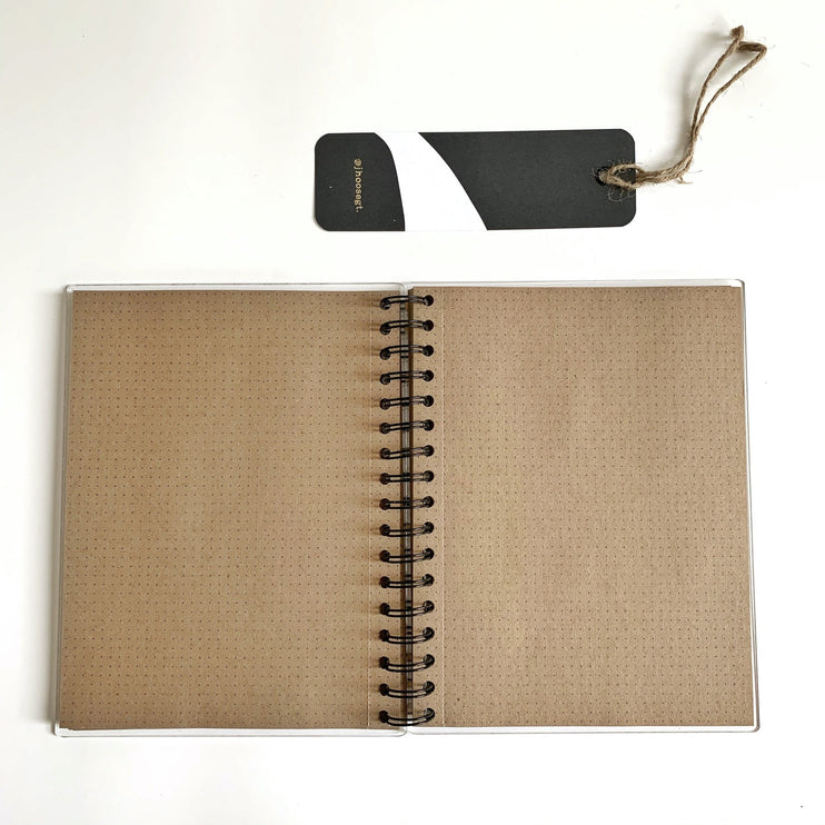 Libreta Acrílica - Papel Kraft - Puntos - ColorSwatch