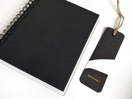 Libreta Acrílica - Papel Negro - Puntos - ColorSwatch