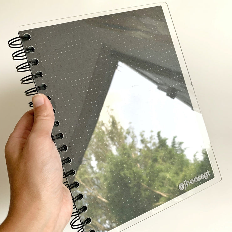 Libreta Acrílica - Papel Negro - Puntos - ColorSwatch