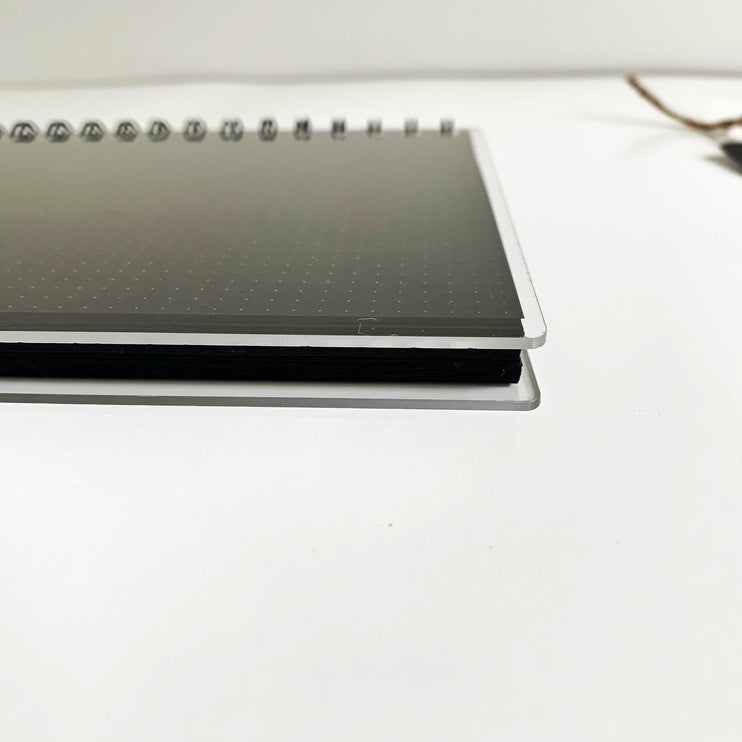 Libreta Acrílica - Papel Negro - Puntos - ColorSwatch