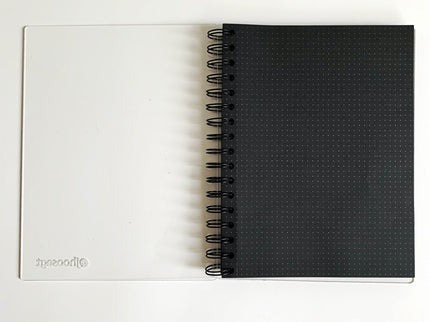 Libreta Acrílica - Papel Negro - Puntos - ColorSwatch