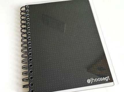 Libreta Acrílica - Papel Negro - Puntos - ColorSwatch