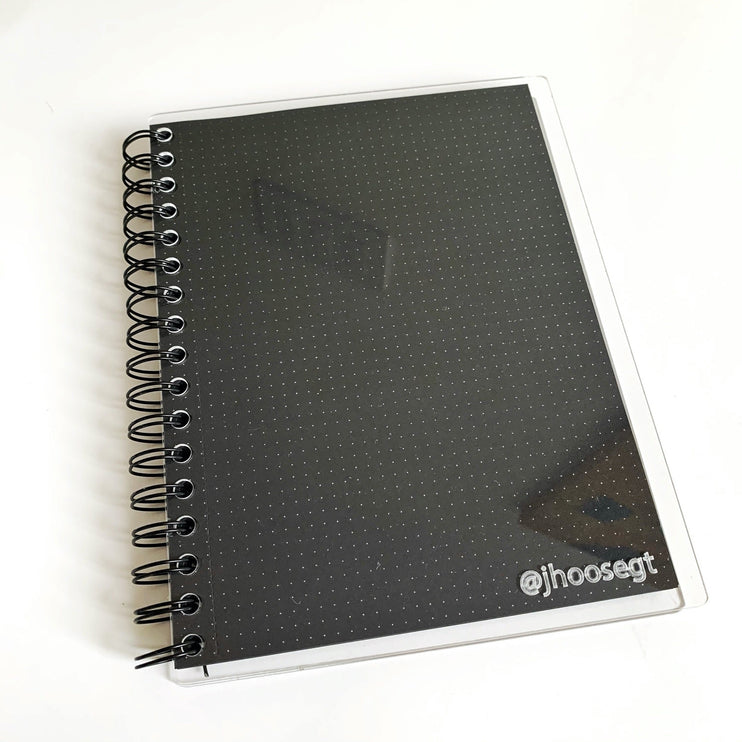 Libreta Acrílica - Papel Negro - Puntos - ColorSwatch