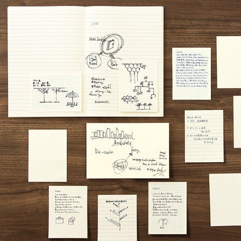 MD Sticky Memo Pad A7 - Grid - ColorSwatch