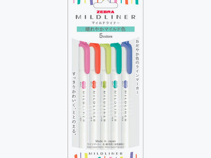 Mildliner - Set 5 - Bright - ColorSwatch