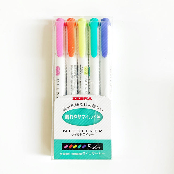 Mildliner - Set 5 - Bright - ColorSwatch