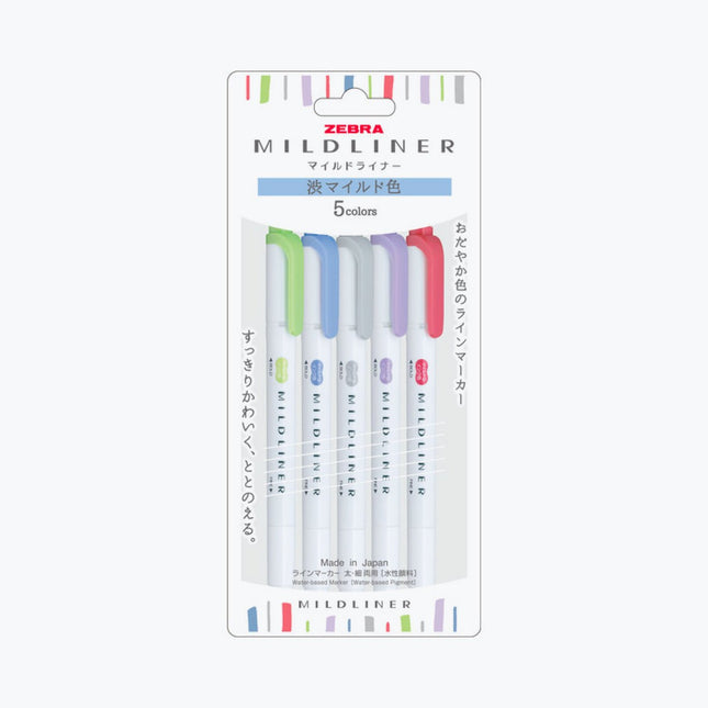 Mildliner - Set 5 - Cool and Refined - ColorSwatch