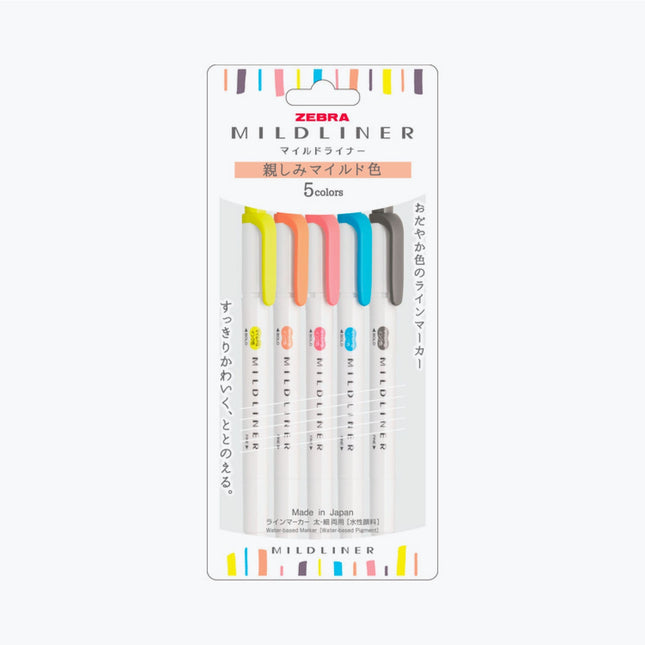 Mildliner - Set 5 - Friendly - ColorSwatch