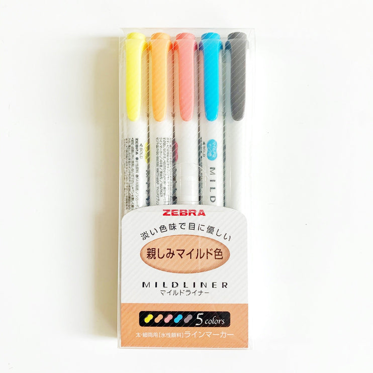 Mildliner - Set 5 - Friendly - ColorSwatch