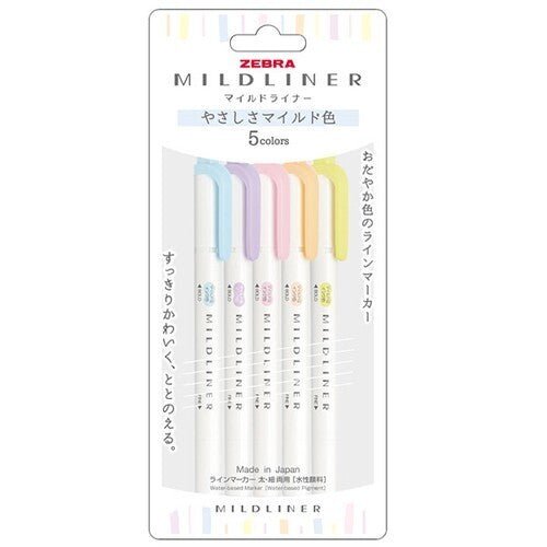 Mildliner - Set 5 - Gentle (nuevo) - ColorSwatch