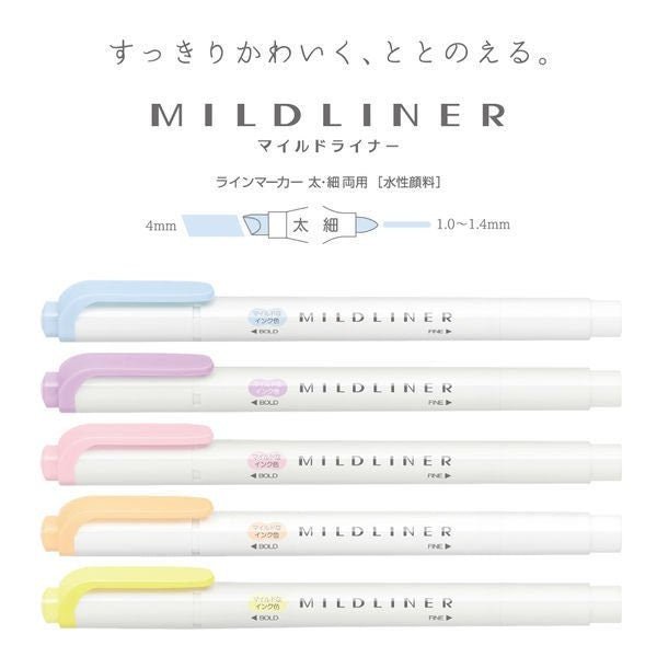 Mildliner - Set 5 - Gentle (nuevo) - ColorSwatch