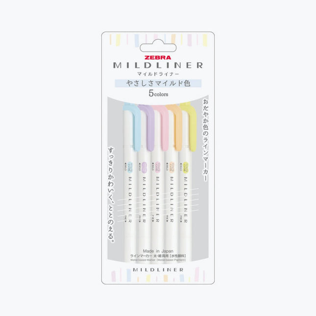 Mildliner - Set 5 - Gentle (nuevo) - ColorSwatch