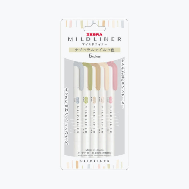 Mildliner - Set 5 - Natural (nuevo) - ColorSwatch