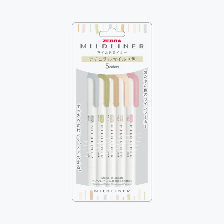 Mildliner - Set 5 - Natural (nuevo) - ColorSwatch
