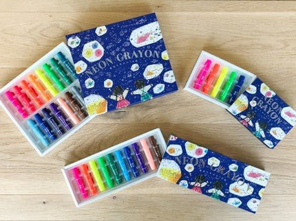 Neon Gel Crayons - 16 Colores - ColorSwatch