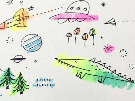 Neon Gel Crayons - 16 Colores - ColorSwatch