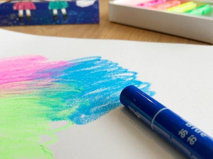 Neon Gel Crayons - 5 Colores - ColorSwatch