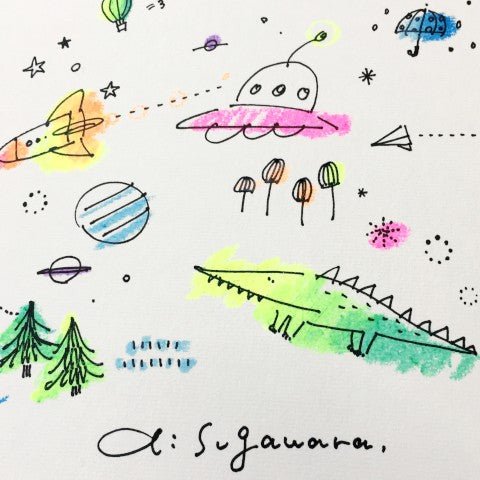 Neon Gel Crayons - 5 Colores - ColorSwatch