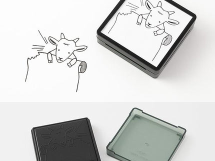 Paintable Stamp - Goat - ColorSwatch