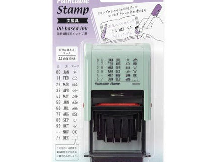 Paintable Stamp - Sello Rotatorio con Fecha - Stationery - ColorSwatch